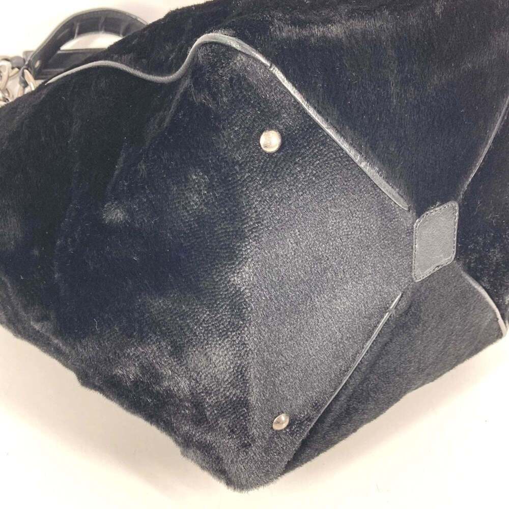 CHANEL Black Leather Logo Shoulder Bag - Picture 7 of 16